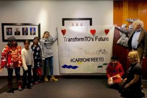 " Mayor at Thorncliffe Park School to promote Transform TO"