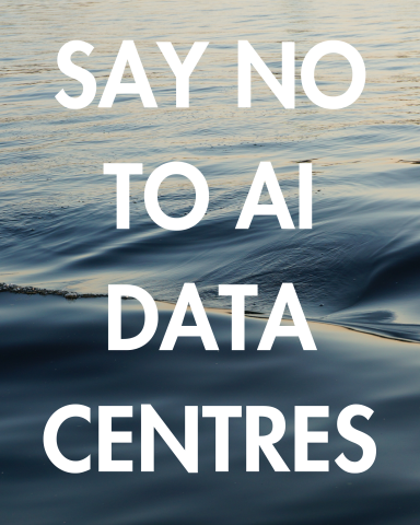 Say No to AI Data Centres Poster