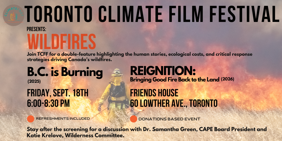 Toronto Climate Film Festival, Wildfires double feature flyer