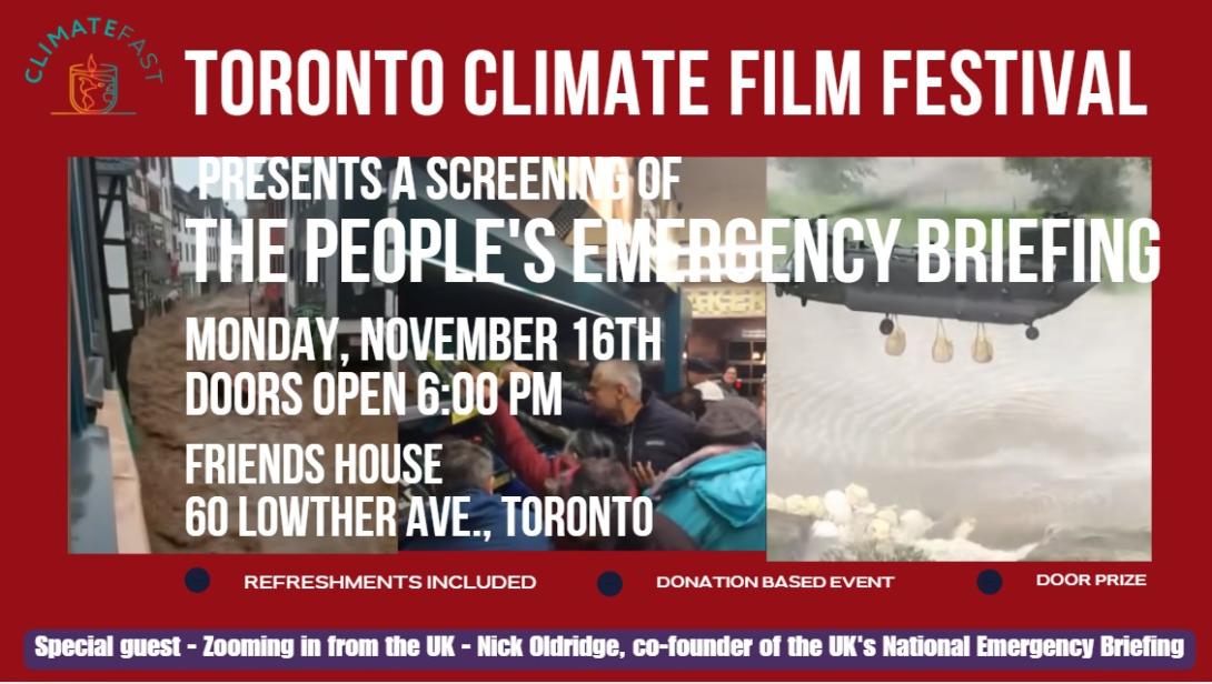 Poster for The People's Emergency Briefing